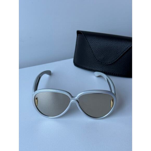 NEW Loewe LW40132I Sunglasses in Light Grey Gold Mirror main image 5